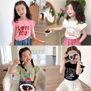 PRETTY BABY🧸พร้อมส่ง🧸เสื้อยืดเด็ก เสื้อยืดเด็กผู้หญิง ผ้าคอตตอนสวมใส่สบาย(870)