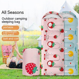 Sleeping bag spring, summer, autumn and winter universal adult outdoor warm indoor widened thickened cotton envelope new sleeping bag camping lunch break 8I5U