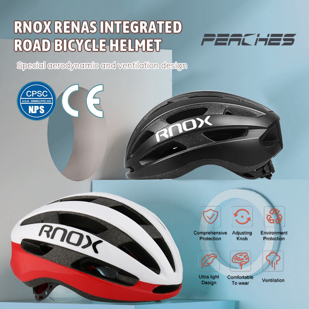 julystar-rnox-one-piece-road-bike-helmet-unisex-professional-หมวกกันน็อคจักรยานจักรยาน-mountain-road-cycling-helmet