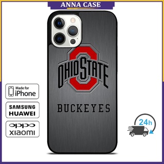 เคสโทรศัพท์มือถือ ลาย Ohio State Buckeyes สําหรับ iPhone 14 Pro Max 13 Pro Max Samsung Galaxy Note10+ S21Ultra