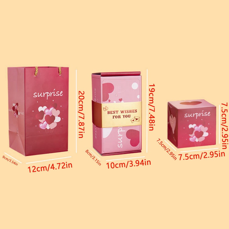 flowers-กล่องของขวัญ-กล่องของขวัญเซอร์ไพรส์วันเกิด-แบบป๊อปอัพ-สีแดง-สไตล์จีน-สําหรับของขวัญเงินสด