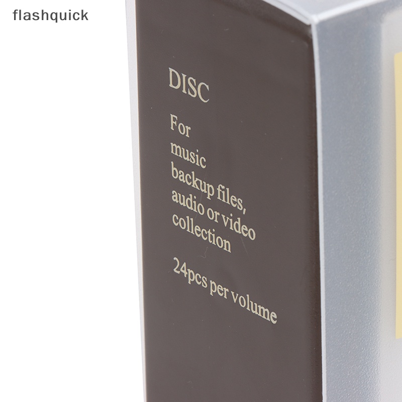 flashquick-24-แผ่น-ซีดีดีดีวีดี-ออแกไนเซอร์-ที่ใส่เคส-อัลบั้มแข็ง-ความจุ-แบบพกพา-ดี