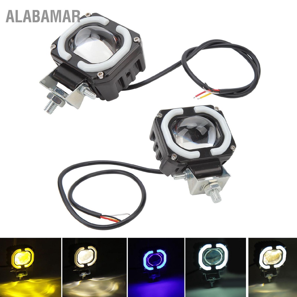 alabamar-10-ถึง-60v-led-spotlight-2000lm-ip67-กันน้ำสองสีเลนส์ก้อนไฟทำงานสำหรับรถบรรทุกรถ-suv-atv-utv-รถจักรยานยนต์เรือ