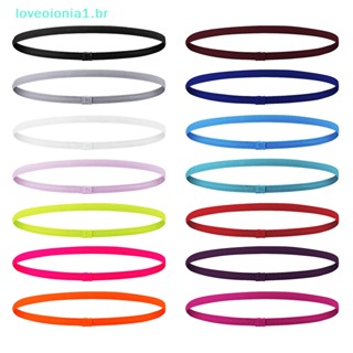 Loveoionia1 ที่คาดผมยางยืด กันลื่น สีพื้น เรียบง่าย เหมาะกับทุกเพศ สําหรับเล่นกีฬา โยคะ วิ่ง ฟิตเนส