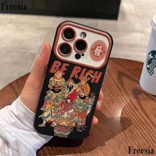 เคสโทรศัพท์มือถือ ซิลิโคนนุ่ม ลายเทพเจ้าแห่งความมั่งคั่ง ห้าทาง สําหรับ Iphone 14promax 13pro 12 11 7p NOV4