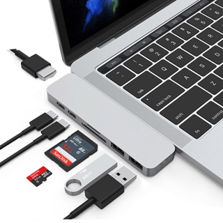 อะแดปเตอร์ฮับ USB 3.1 Type-C เป็น HDMI 4K Thunderbolt 3 USB C พร้อมช่องอ่าน SD Usb3.0 TF PD สําหรับ MacBook m1 m2