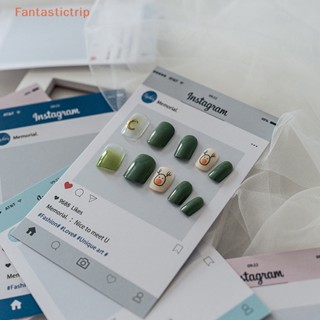 Fantastictrip 10 ชิ้น Ins ทําเล็บ อุปกรณ์ประกอบฉากภาพ การ์ด กระดาษแข็ง เล็บ พื้นหลัง การ์ดแฟชั่น