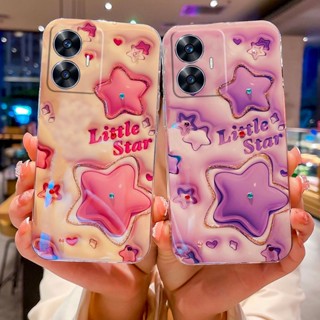 ใหม่ เคสโทรศัพท์มือถือแบบนิ่ม ลายดาวน่ารัก 3D แฟชั่น สําหรับ Realme C55 NFC 2023 REALMEC55 RealmeC55NFCNFC