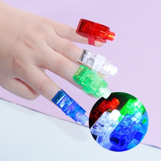  ของเล่นเด็ก แหวนไฟ LED ไฟนิ้ว ของเล่นนิ้วไฟ ส่องสว่าง โคมไฟนิ้ว ไฟนิ้วเรืองแสง