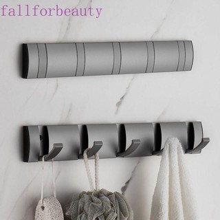 Fallforbeauty ตะขอแขวนเสื้อผ้า พับเก็บได้ ไม่ต้องติดตั้ง สําหรับห้องน้ํา