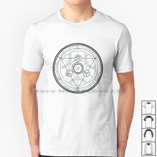 GOOD YFเสื้อยืดผ้าฝ้าย พิมพ์ลาย Fullmetal Alchemist Transmutation Circle Fullmetal Alchemist Transmutation Circle Ring F