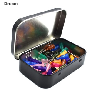 &lt;Dream&gt; ชุดกล่องโลหะเปล่า ขนาดเล็ก สีเงิน สีดํา สําหรับเก็บกุญแจ ลูกอม ลดราคา
