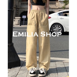 EMILIA SHOP  กางเกงขายาว กางเกงเอวสูง ผู้หญิงสไตล์เกาหลี 2023 ใหม่  ทันสมัย Korean Style ทันสมัย ทันสมัย A23L0F1 36Z230909