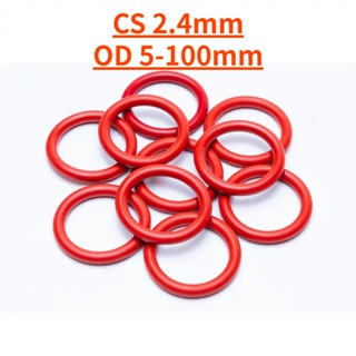 [WDY] แหวนซีลโอริง สีแดง OD5~100 มม. * Cs2.4 มม. สําหรับซ่อมแซม