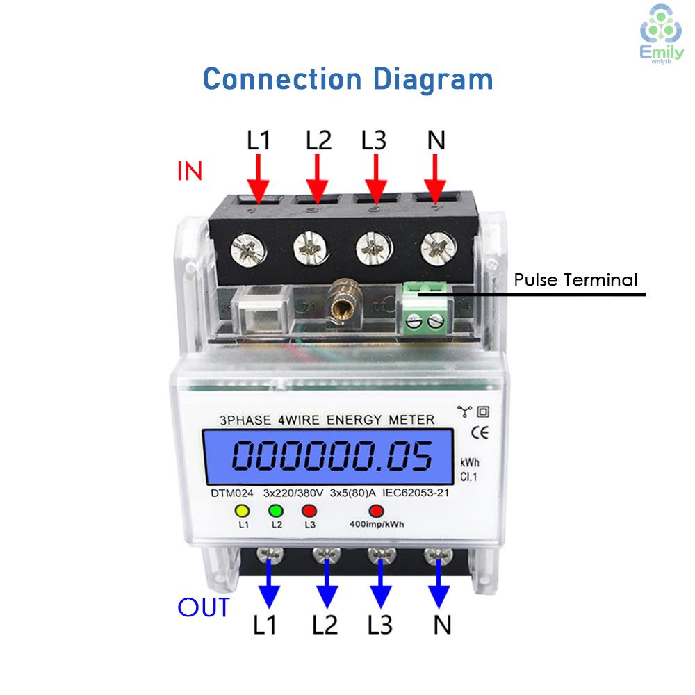 มาใหม่-เครื่องวัดพลังงานไฟฟ้าดิจิทัล-3-เฟส-4-สาย-220-380v-5-80a-พร้อมจอแสดงผล-lcd-19-มาใหม่