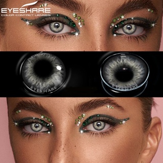 Eyeshare คอนแทคเลนส์ สีน้ําตาลธรรมชาติ สีเทา สีเขียว 1 คู่