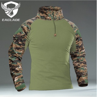 Eaglade เสื้อเชิ้ตยาว ลายกบยุทธวิธี YDJX-G2-LT In Jungle Digital ยืดหดได้