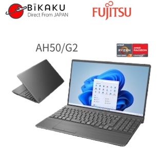 🇯🇵【Direct from japan】fujitsu 15.6-inch laptop FMV LifeBook ah50/G2 (with Ryzen 7/8GB/512GB SSD/DVD drive/office) bright black fmva50g2b