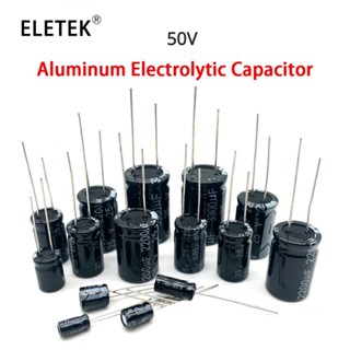 ตัวเก็บประจุอลูมิเนียมไฟฟ้า 50V 470UF ขนาด 10*20 มม. 10*17 มม. 20 ชิ้น