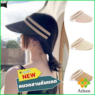 Arleen หมวก​สานครึ่งหัว หมวกสานกันแดด สไตล์เกาหลี  Sun hat