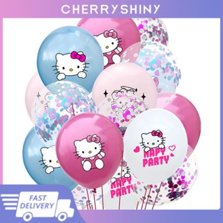 พร้อมส่ง ลูกโป่ง ลายการ์ตูน Hello Kitty สําหรับตกแต่งปาร์ตี้วันเกิดเด็ก