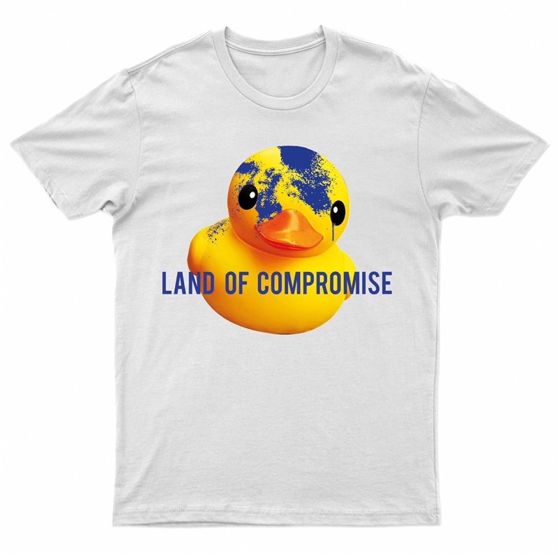 พิมพ์ลาย-land-of-compromise-duck-t-shirt