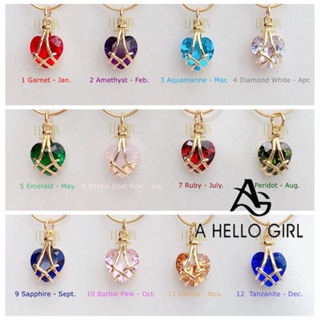 A HELLO GIRL ใหม่ ตุ๊กตาบาร์บี้ เพชร ปราสาท รัก สร้อยคอ รูปหัวใจ โชคดี สร้อยคอ คู่รัก แฟนสาว เครื่องประดับ เจ้าหญิง สร้อยคอ