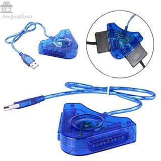 Augustina Porta Psx Ps1 Ps2 ตัวแปลง Usb สายเคเบิลอะแดปเตอร์แยก Ps2 พร้อมไดรเวอร์ Cd เกมแพด จอยแพด ตัวแปลง Usb คู่ พอร์ตคู่ Pc Usb ตัวควบคุมเกม Ps2 แบบมีสาย เป็นตัวแปลง Pc