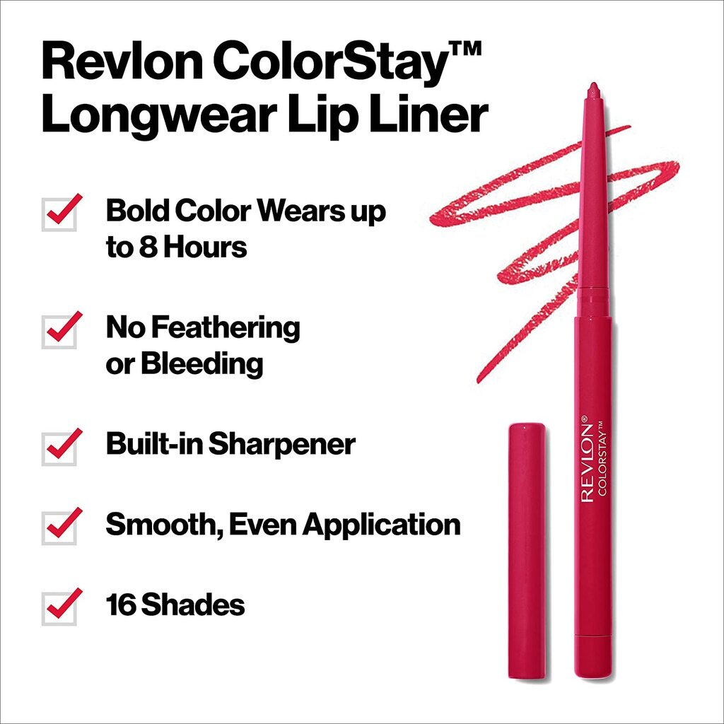 [ลด10 โค้ด “DDX10AUGW1“] พร้อมส่ง ของแท้ ลิปไลน์เนอร์ Revlon ColorStay