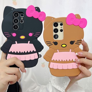 SANRIO เคสซิลิโคนนิ่ม ลายคิตตี้ กันตก สําหรับ Samsung Galaxy S23 S22 S21 S20 Plus Ultra S21FE S20FE Note 20