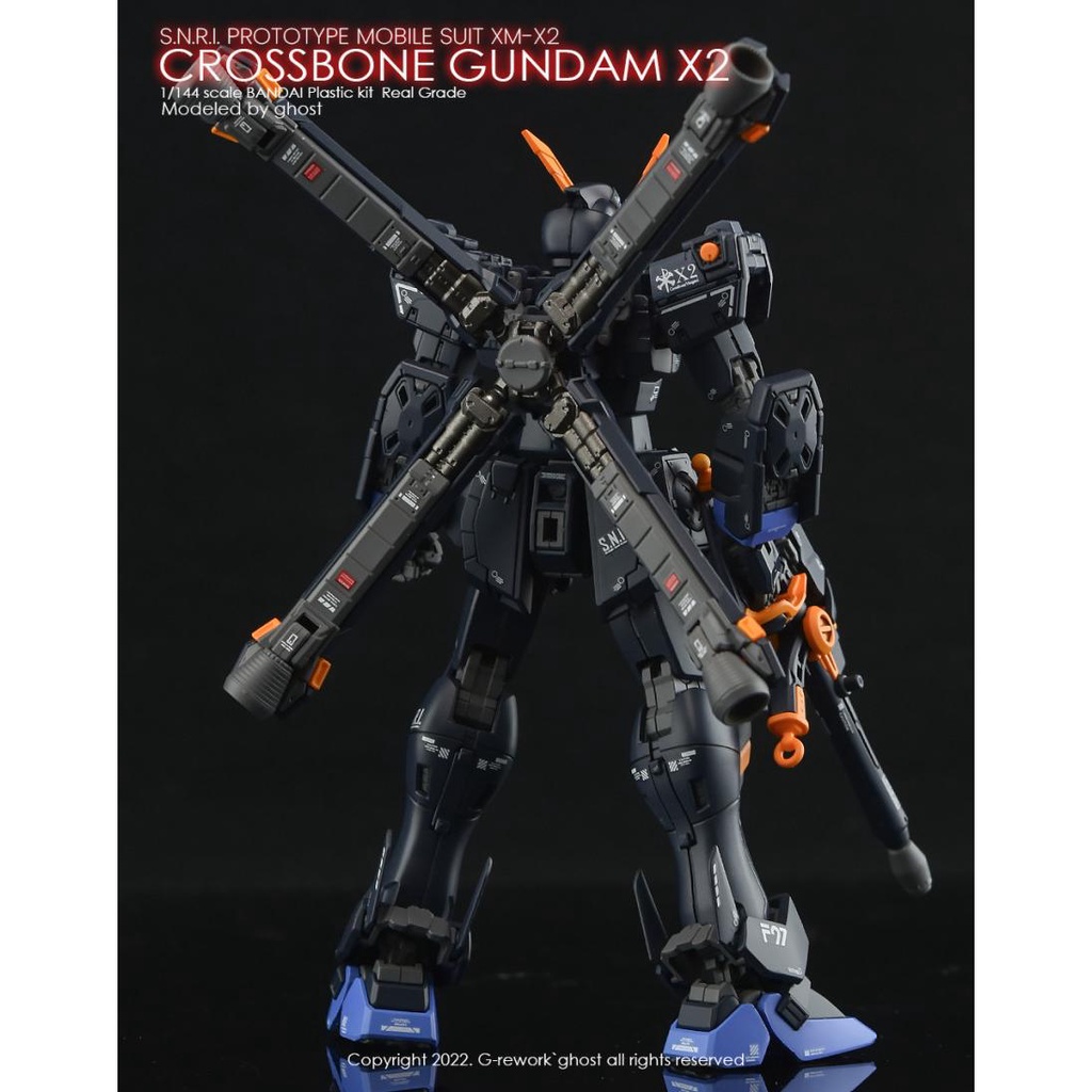 yan-ghost-rg-31-rg-crossbone-x-2-x2-x-2-สติกเกอร์รูปลอกสไลด์น้ําเรืองแสง