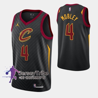 ลูกบาสเก็ตบอล NBA Cleveland อเนกประสงค์ #4 เสื้อกีฬาแขนสั้น ลายทีม Evan Mobley สีดํา 349792