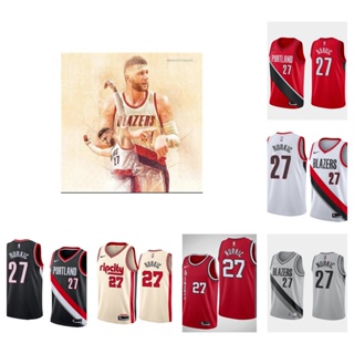 Portland Trail Blazers #27 Jusuf Nurkic เสื้อสเวตเตอร์ของเสื้อบาสเก็ตบอล NBA Jersey
