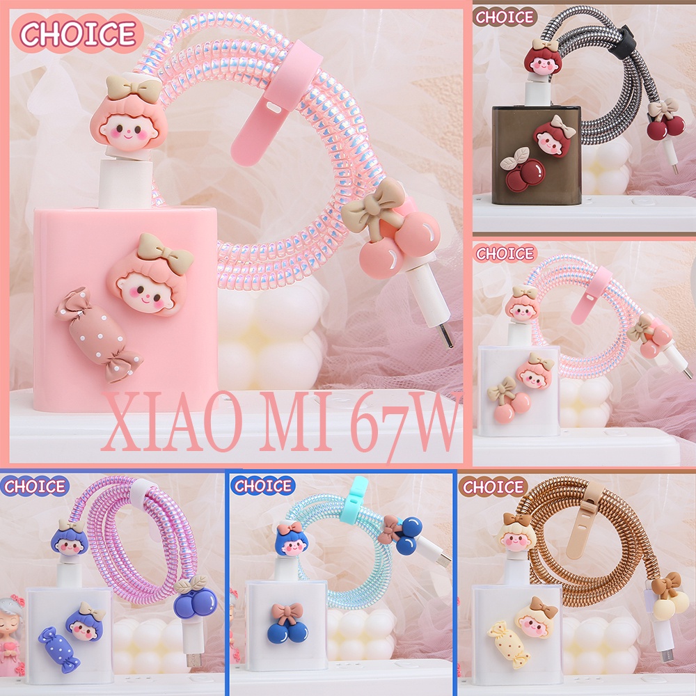 เคส-tpu-นิ่ม-ป้องกันสายชาร์จ-usb-type-c-สีแคนดี้-สําหรับ-xiaomi-redmi-note-11-12-13-pro-k60-k50-67w
