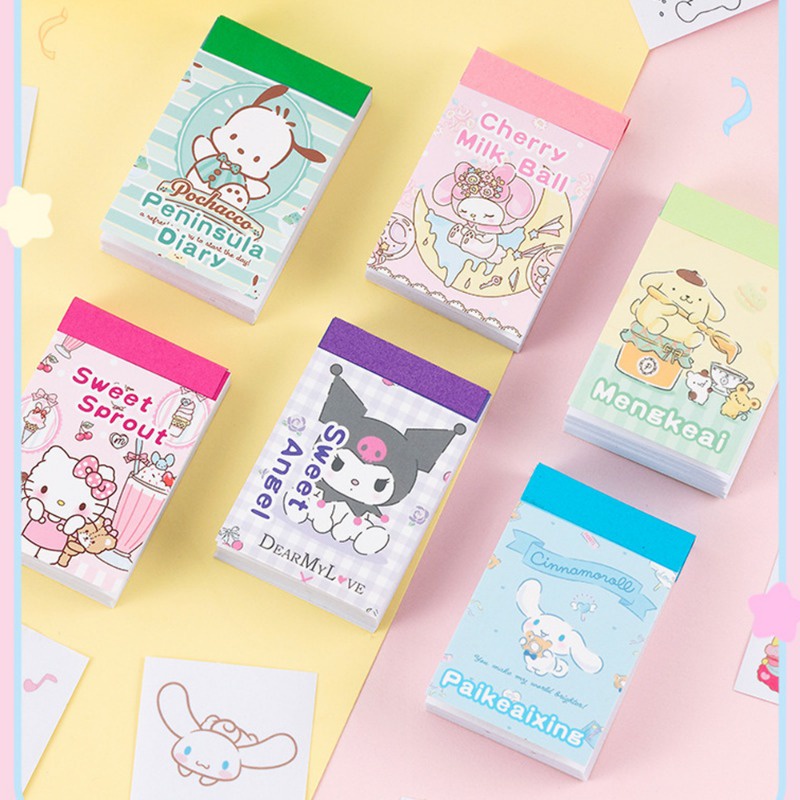 sanrio-kawaii-สติกเกอร์-ลายการ์ตูนอนิเมะ-hello-kitty-kuromi-pochacco-สําหรับตกแต่งแล็ปท็อป-เครื่องเขียน