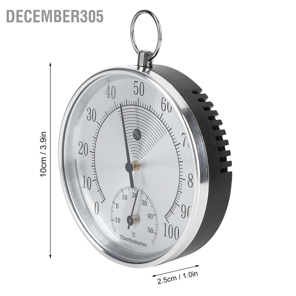 december305-ไฮโกรมิเตอร์เทอร์โมมิเตอร์-10-ซม-พร้อมวงแหวนแขวนสำหรับเรือนกระจกในบ้านโกดังสำนักงานในร่ม