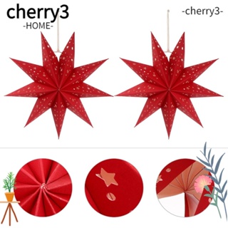 Cherry3 ขายดี จี้โคมไฟ รูปดาว ขนาด 35 ซม. สําหรับแขวนตกแต่งบ้าน ปาร์ตี้ 2 ชิ้น