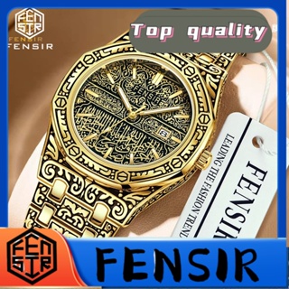 Fensir FENSIR พร้อมส่ง นาฬิกาข้อมือควอตซ์แฟชั่น แบบนูน สําหรับบุรุษ