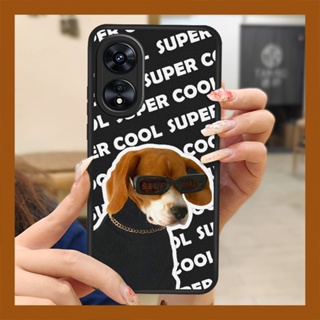 simple Back Cover Phone Case For OPPO A97 5G creative personality Silica gel texture funny advanced soft shell cute