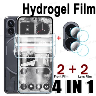 4in1 Screen Protector Soft Hydrogel Film For For Nothing Phone (2) 6.7inch 5G A065 nothing2 nothingTwo (1) Nothingphone One 5G A063 6.55"