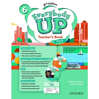 Bundanjai (หนังสือเรียนภาษาอังกฤษ Oxford) (Out of Print) Everybody Up 2nd ED 6 : Teacher Book and Online Practice +DVD