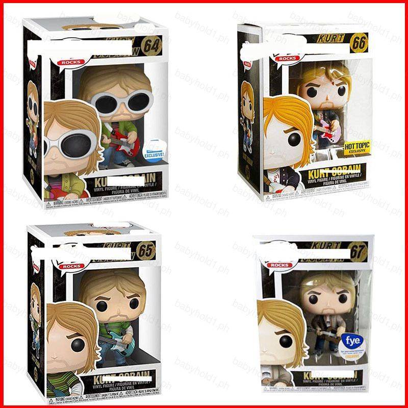 fash-funko-pop-kurt-cobain-ฟิกเกอร์แอกชัน-โยกยอดนิยม-พร้อมกีตาร์-โมเดลตุ๊กตา-ของเล่นสําหรับเด็ก-ของขวัญ-ของสะสม-ป๊อป