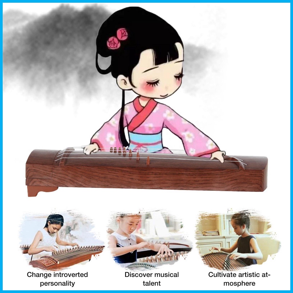 โมเดลเครื่องดนตรี-guzheng-guzheng-ขนาดเล็ก-สไตล์จีน-สําหรับเด็กหัดเล่น