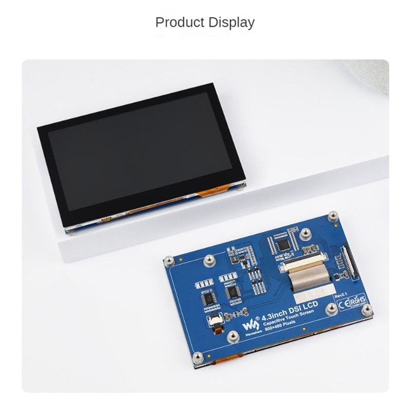 waveshare-โมดูลหน้าจอสัมผัส-dsi-800x480-พิกเซล-pcb-1-ชุด