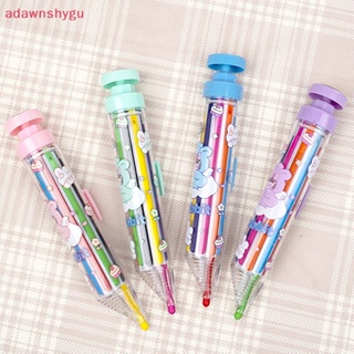 Adagu ดินสอสี หมุนได้ 8 สี พกพาง่าย สําหรับเด็กนักเรียน