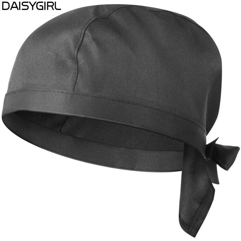 daisyg-fashion-chef-hats-catering-baker-waiter-kitchen-cook-cotton-cap-men-women-black