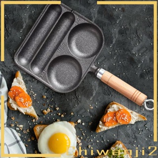 [Chiwanji2] กระทะย่างไส้กรอก และไข่ แบบไม่ติด 4 ช่อง โฮมเมด DIY สําหรับเตาย่าง บาร์บีคิว อาหารเช้า