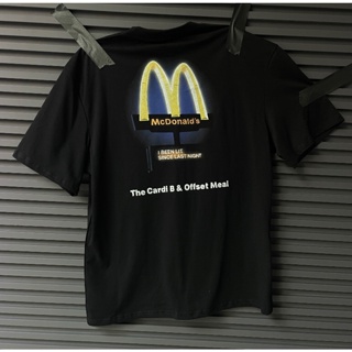 ❤ ❀ [พร้อมส่ง] ❤เสื้อยืดแขนสั้นลําลอง พิมพ์ลาย McDonalds ทรงหลวม สําหรับผู้ชาย และผู้หญิง