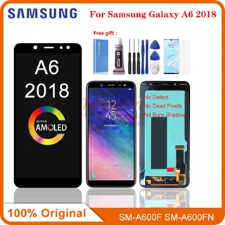 อะไหล่หน้าจอสัมผัส LCD 5.6 นิ้ว สําหรับ SAMSUNG Galaxy A6 2018 A600 SAMSUNG A6 A600F A600FN