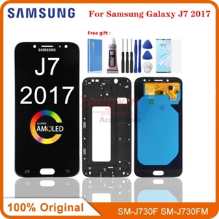 หน้าจอสัมผัสดิจิทัล LCD 5.5 นิ้ว สําหรับ Samsung Galaxy J7 Pro 2017 J730 J730F